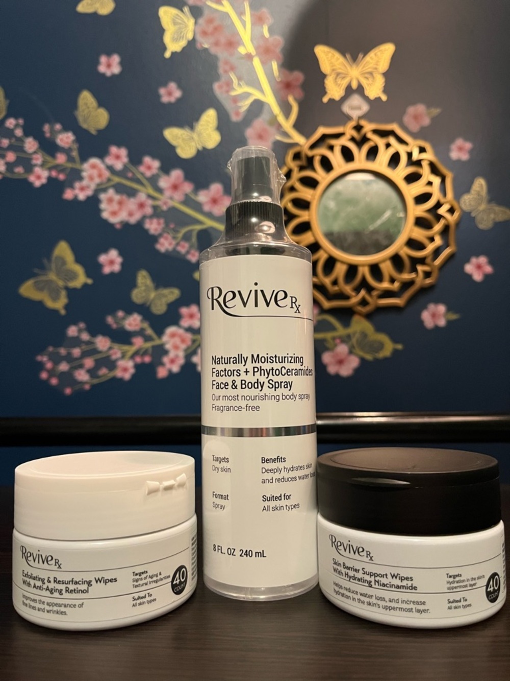 ReviveRx Face & Body Spray with Wipes - White & Black
